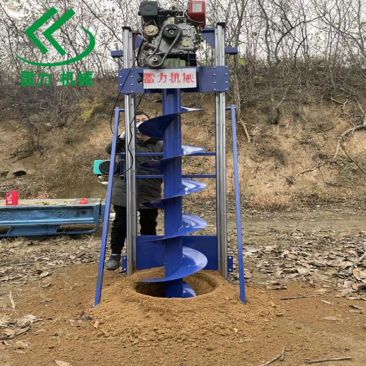 水泥杆钻孔机栽杆立柱土洞大开